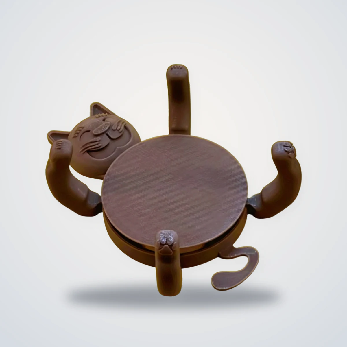 حامل كوب القطة النايمة — مطبوع 3D